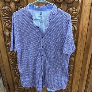 EUC Desoto men’s 2X button up jersey shirt